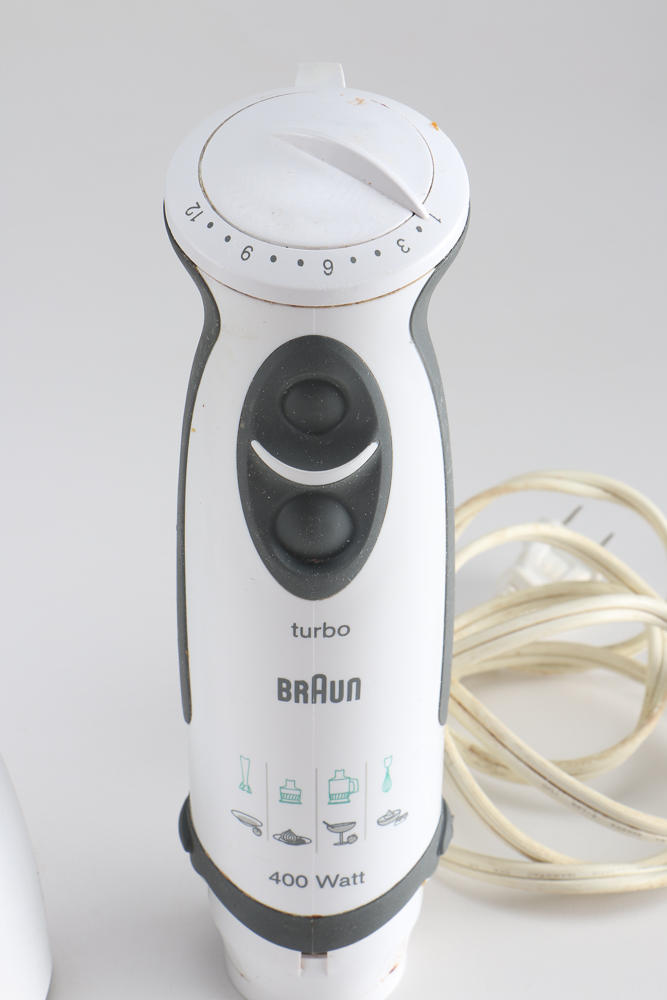 Braun Turbo Immersion Blender and Cuisinart Mini Prep Plus EBTH